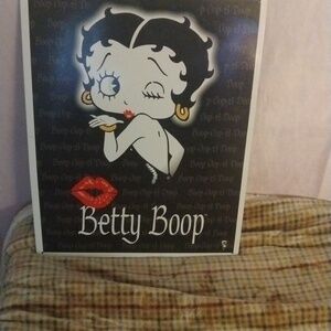 Betty boop metal sign